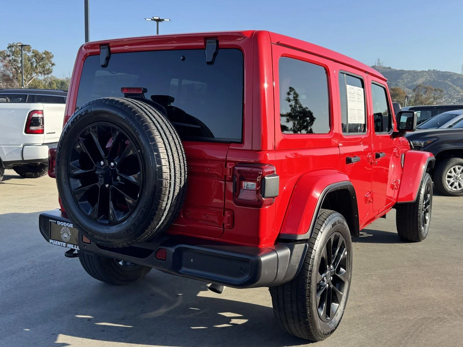 Certified Used 2025 Firecracker Red Clearcoat Jeep Sahara image 6