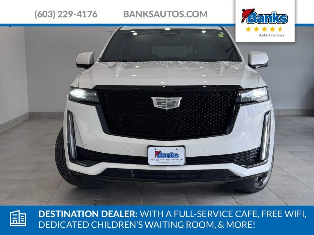Used 2024 Crystal White Tricoat Cadillac Sport image 3