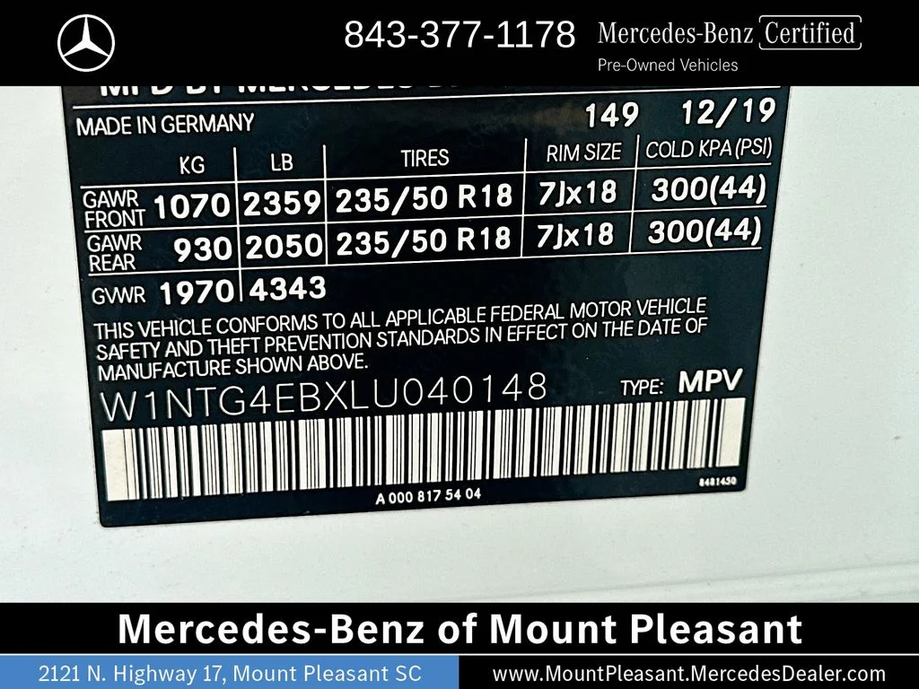 Certified Used 2020 Polar White Mercedes-Benz GLA 250 image 30