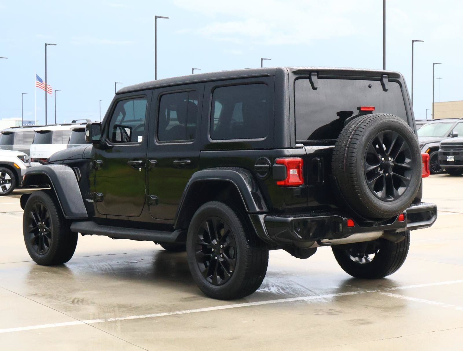 Used 2022 Black Clearcoat Jeep Unlimited Sahara High Altitude image 3