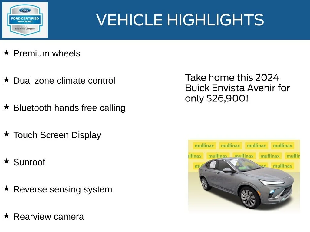 Certified Used 2024 Gray Buick Avenir image 23
