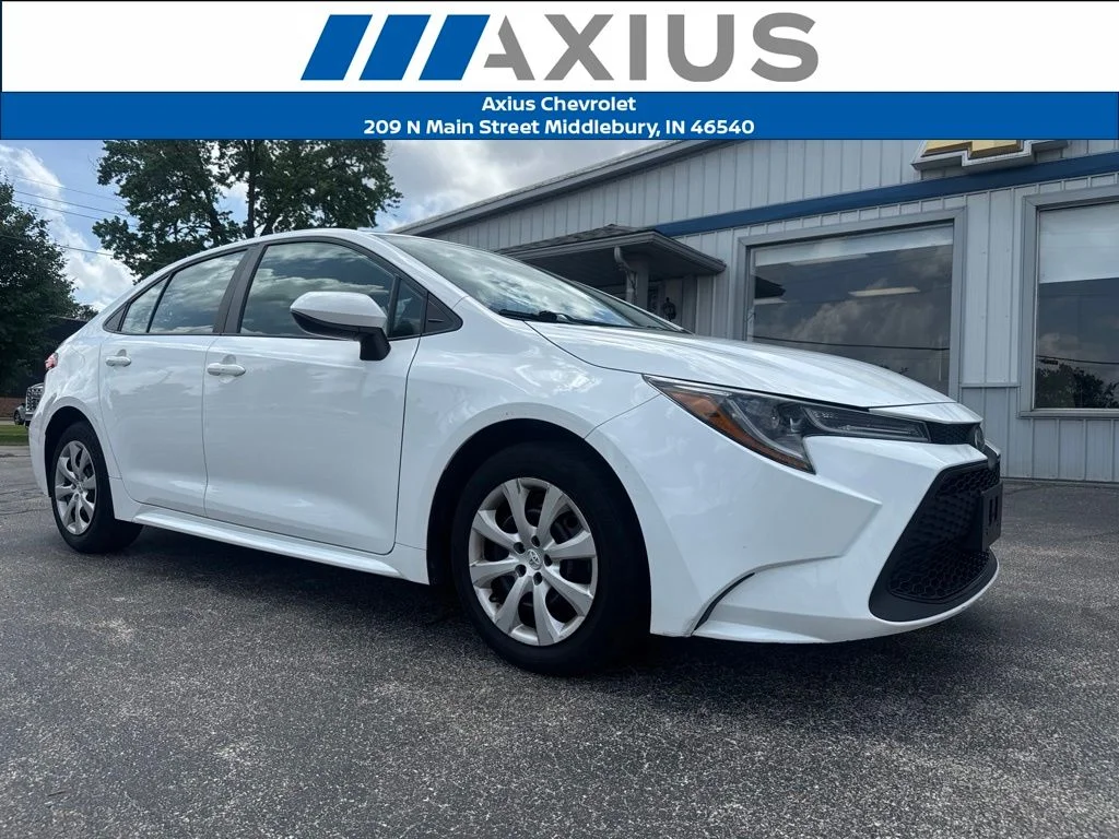 Used 2022 White Toyota LE image 1