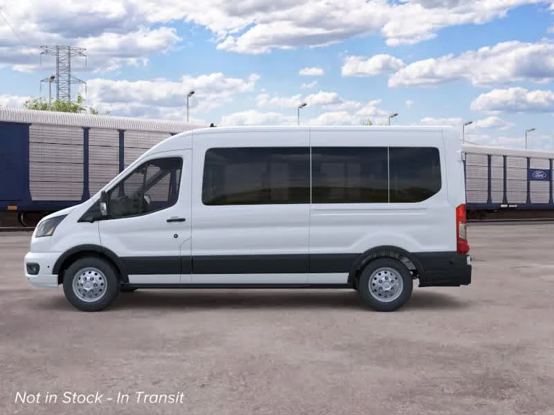 New 2026 Oxford White Ford Passenger Van XLT image 3
