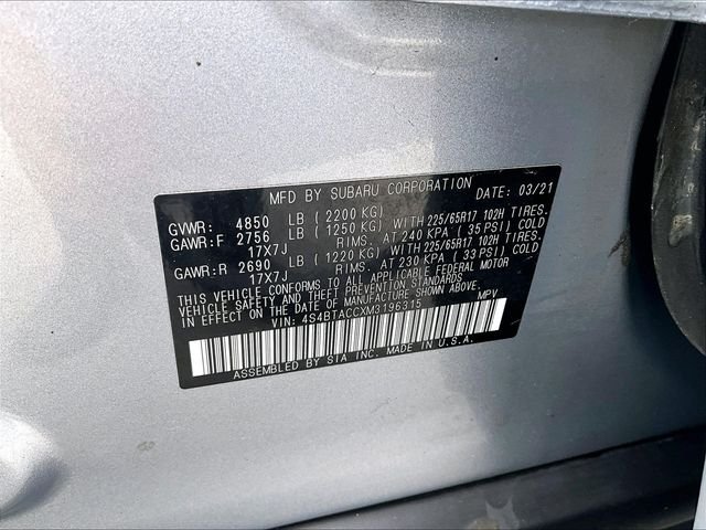 Used 2021 Silver Subaru Premium image 33