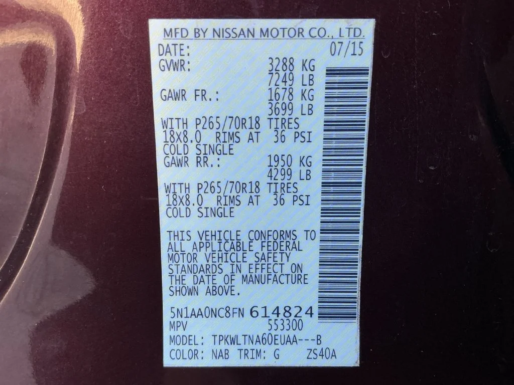 Used 2015 Black Nissan SV image 30