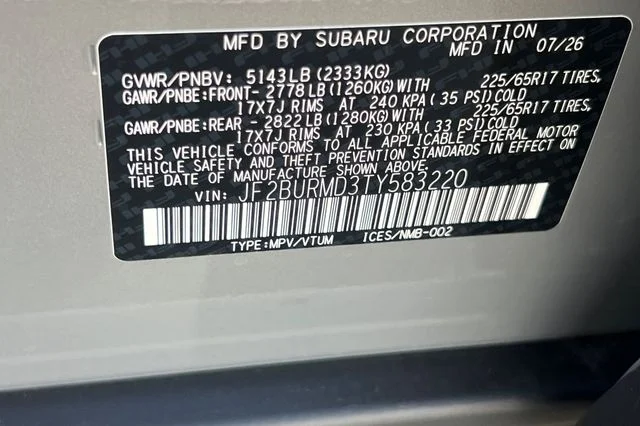 New 2026 RIVER ROCK PEARL Subaru Wilderness image 24