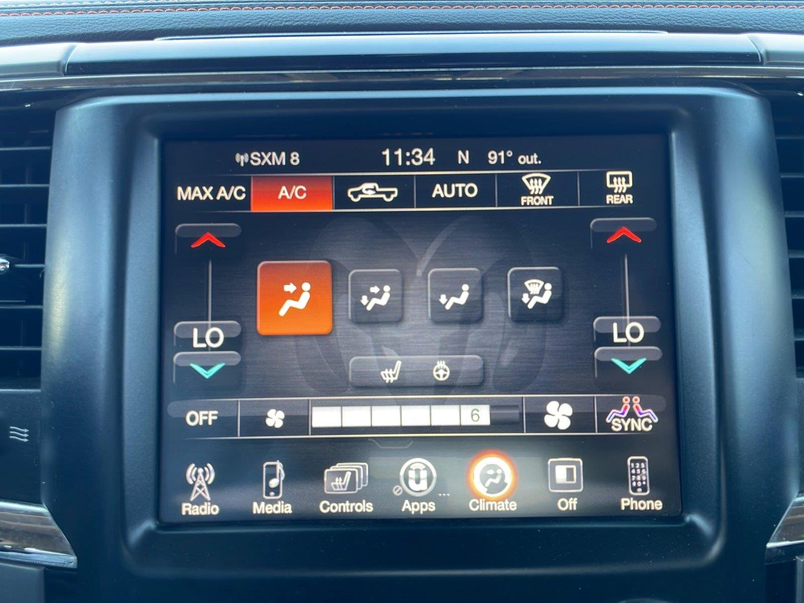 Used 2017 Ignition Orange Clearcoat Ram Sport image 11