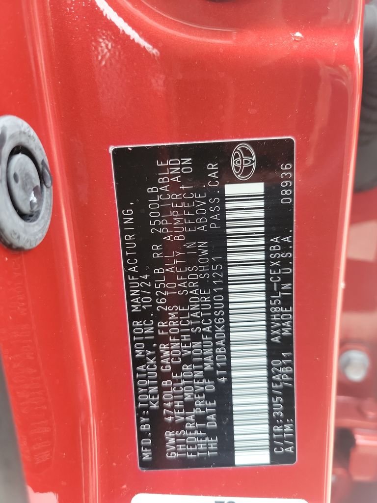 Certified Used 2025 Red Toyota SE image 37