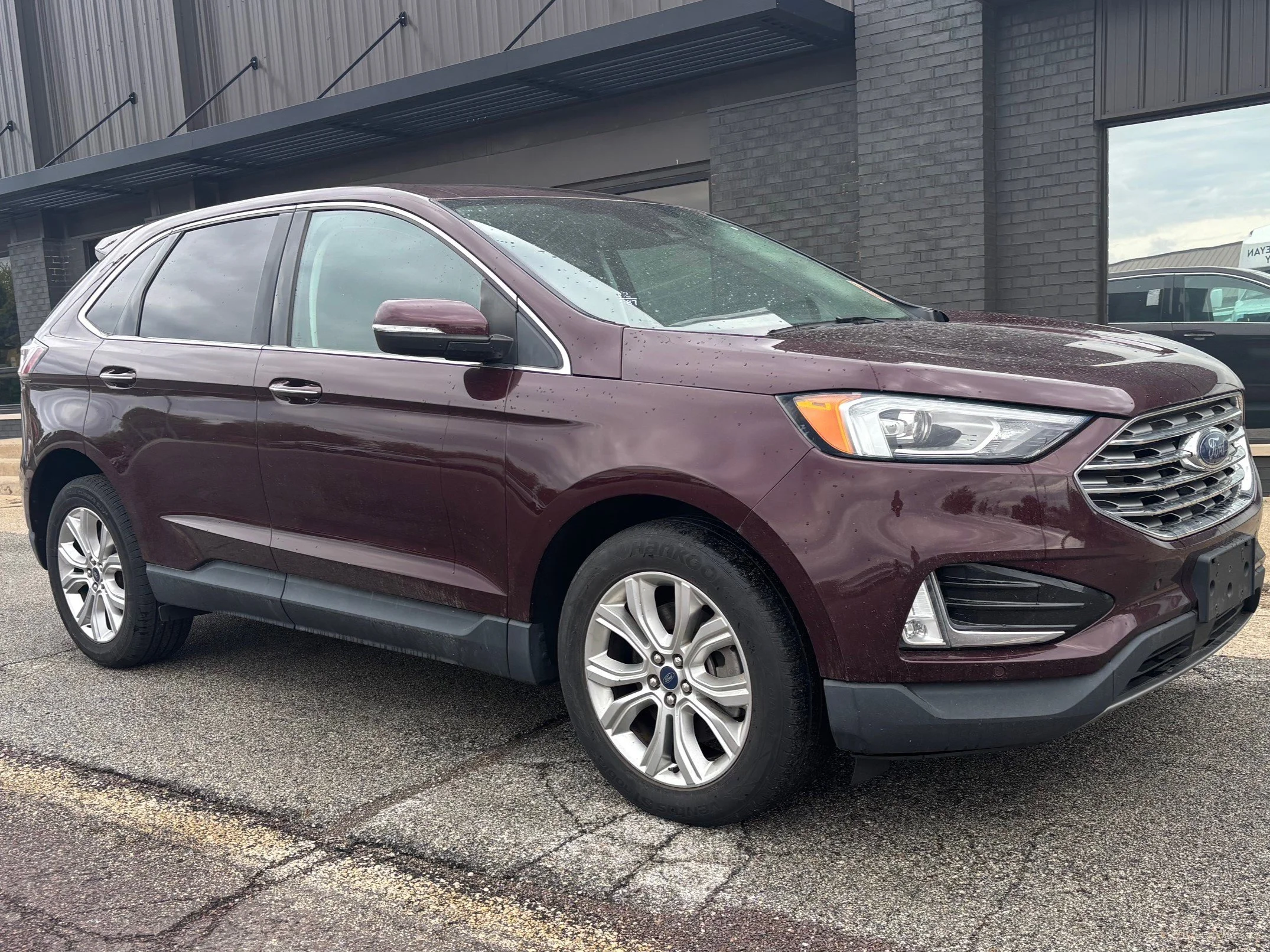 Used 2021 Burgundy Ford Titanium image 3