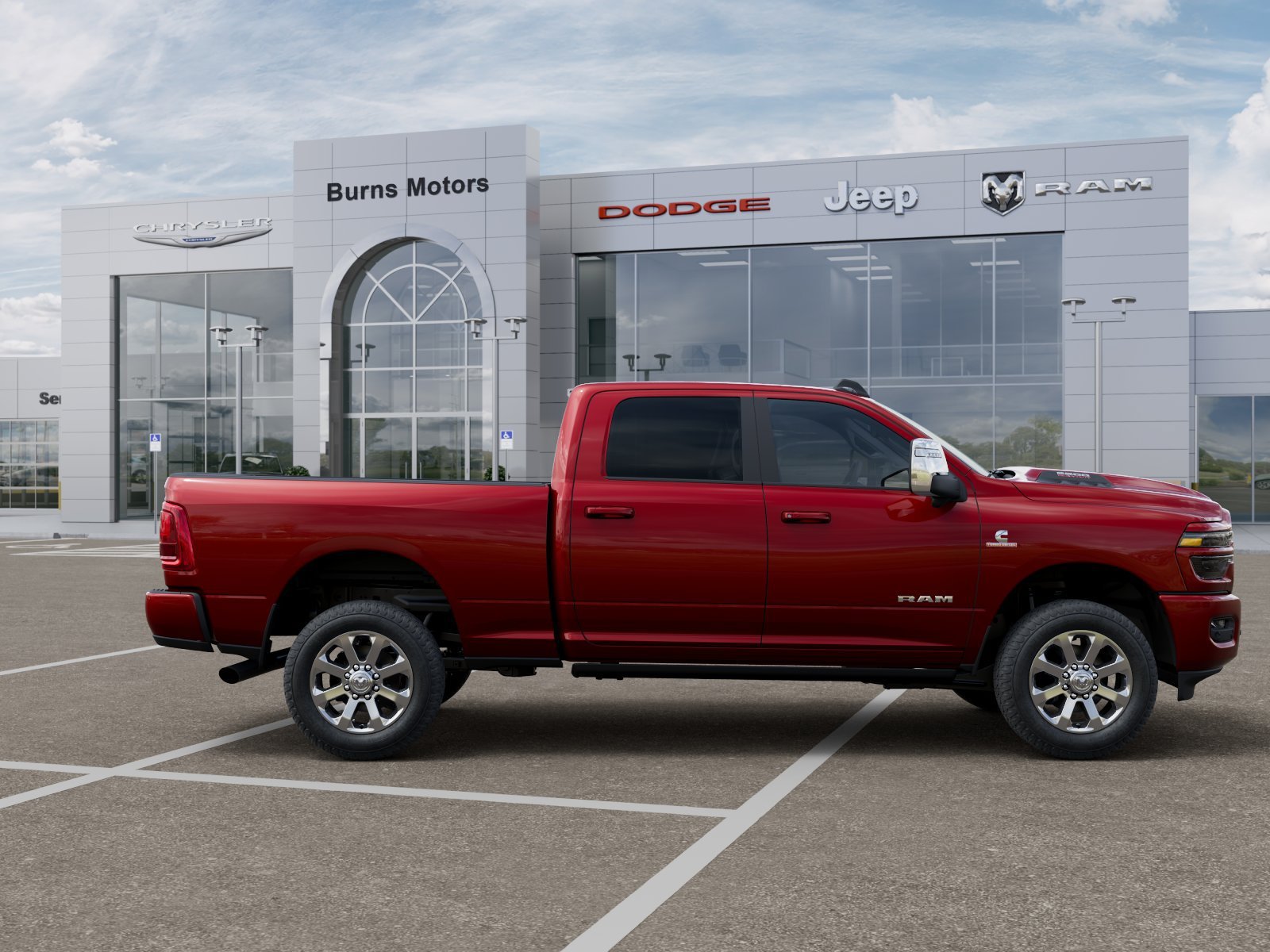 New 2027 Molten Red Pearl-Coat Exterior Paint RAM Laramie image 21