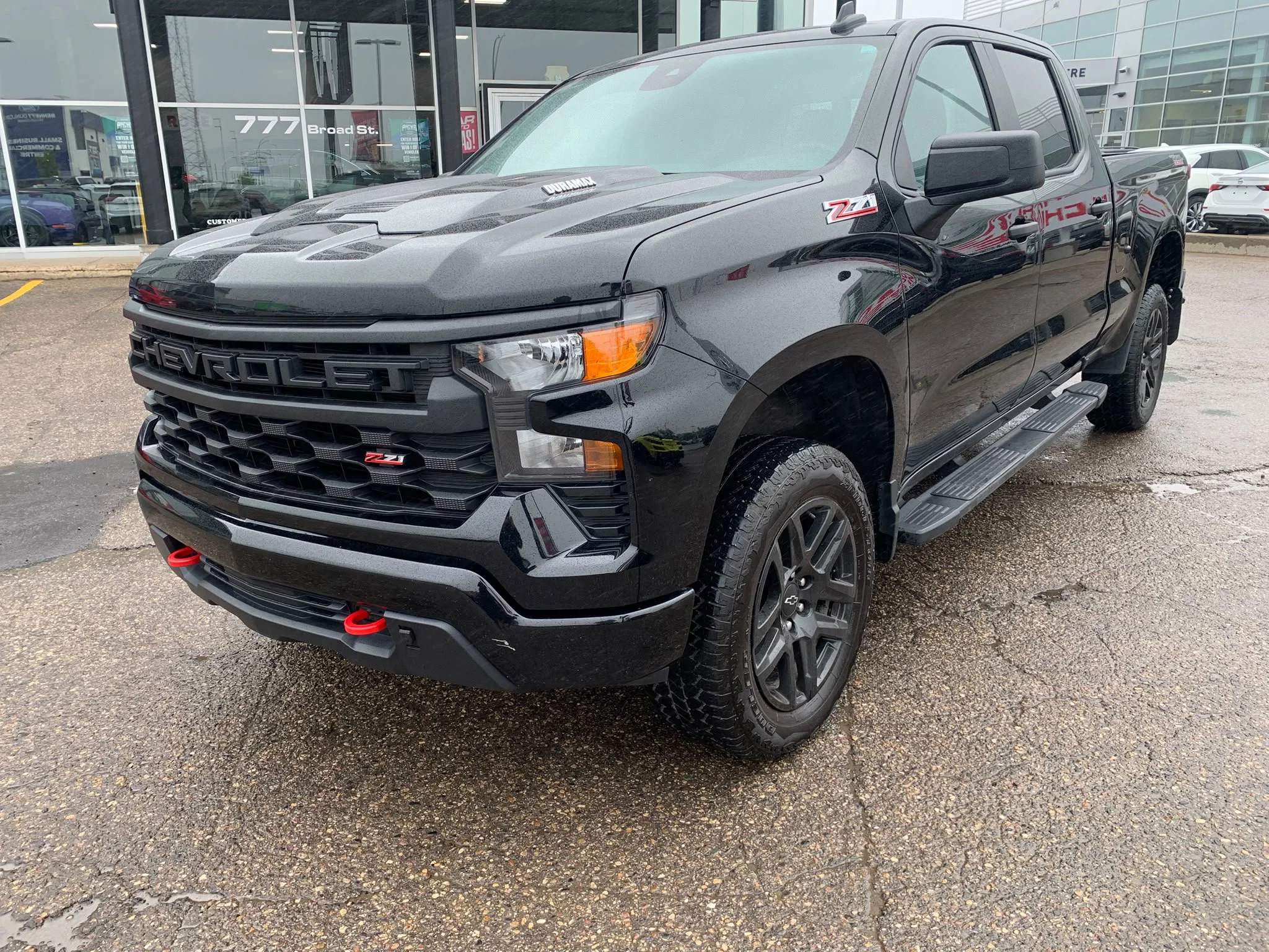 Certified Used 2024 Black Chevrolet Custom Trail Boss*3.0L Duramax | 6 Pass | Adaptive Cruise | Remote Start | 6ft Box | Tow Pkg image 3
