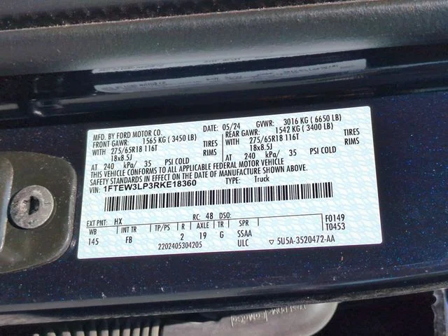 Used 2024 Blue Ford XLT image 36