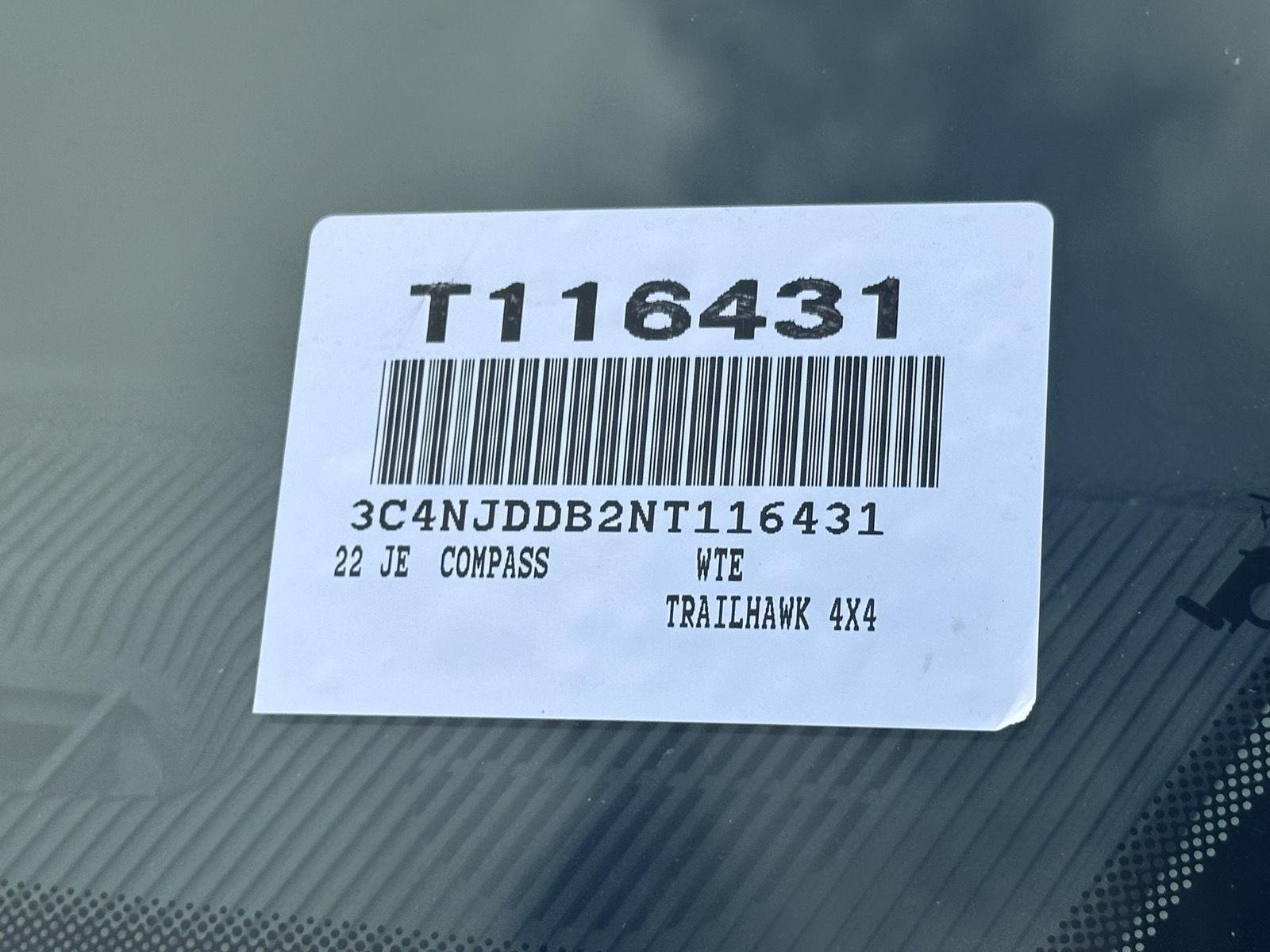 Used 2022 Bright White Clearcoat Jeep Trailhawk image 14