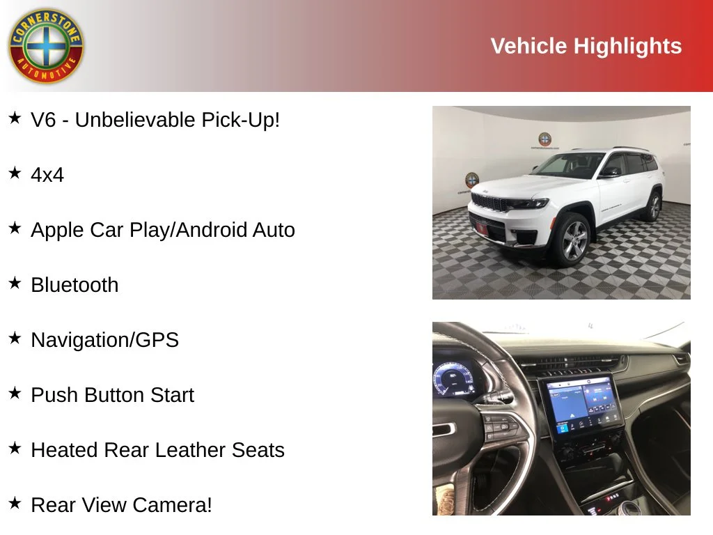 Used 2022 Jeep Grand Cherokee L Limited with VIN 1C4RJKBG4N8511133 for sale in Elk River, Minnesota