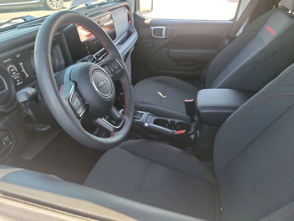 Used 2024 Bright White Clearcoat Jeep Rubicon image 3