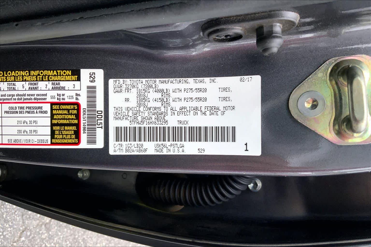 Used 2017 Magnetic Gray Metallic Toyota Limited image 29