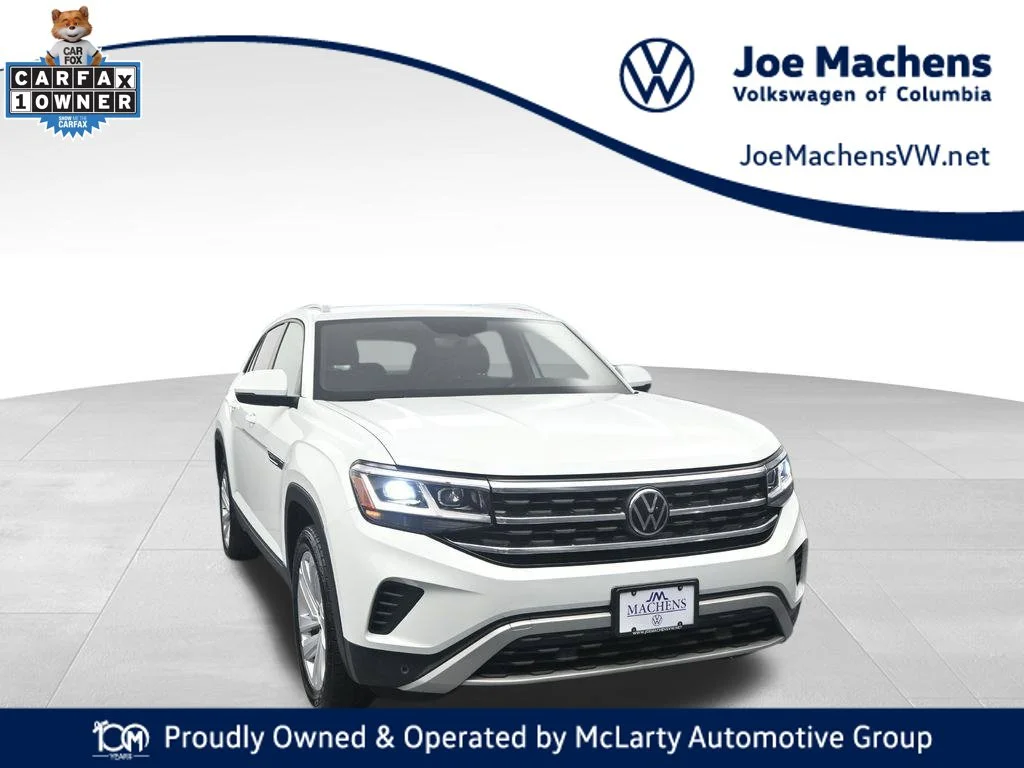 Used 2023 White Volkswagen 3.6L V6 SE w/Technology image 1