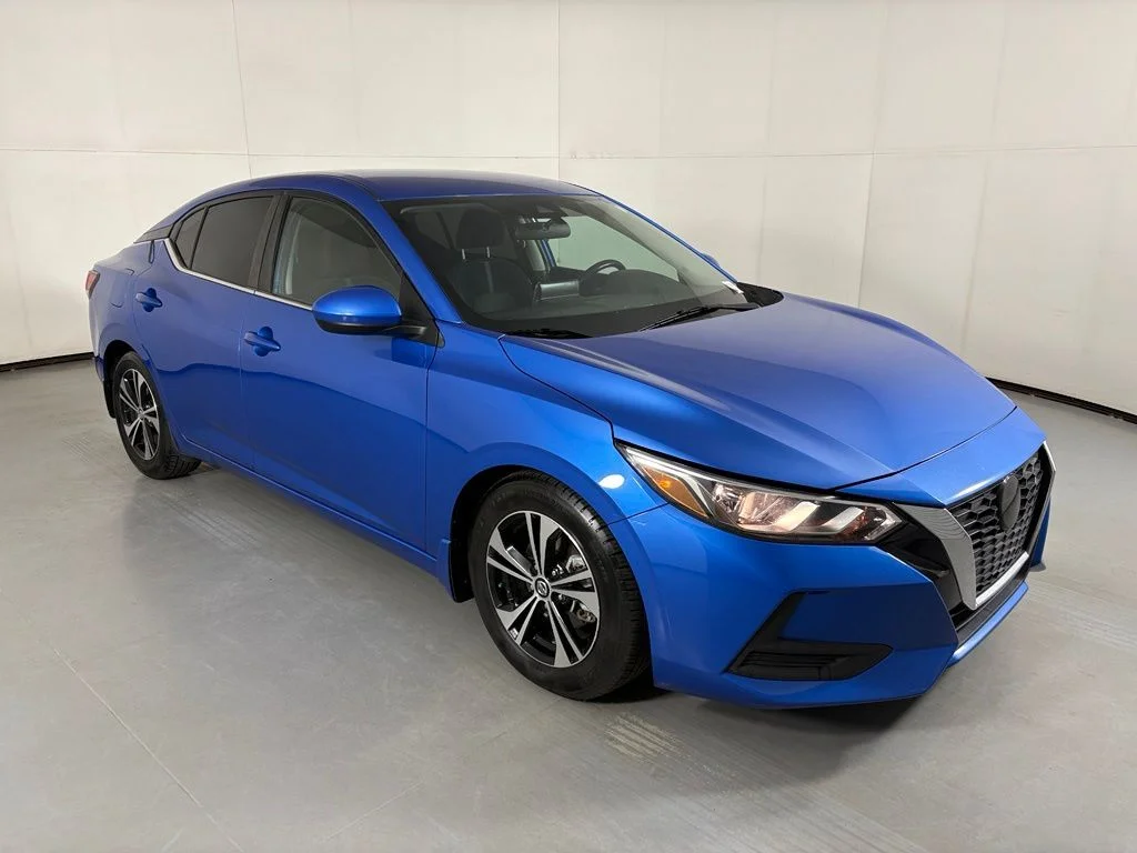 Used 2021 Blue Nissan SV image 2