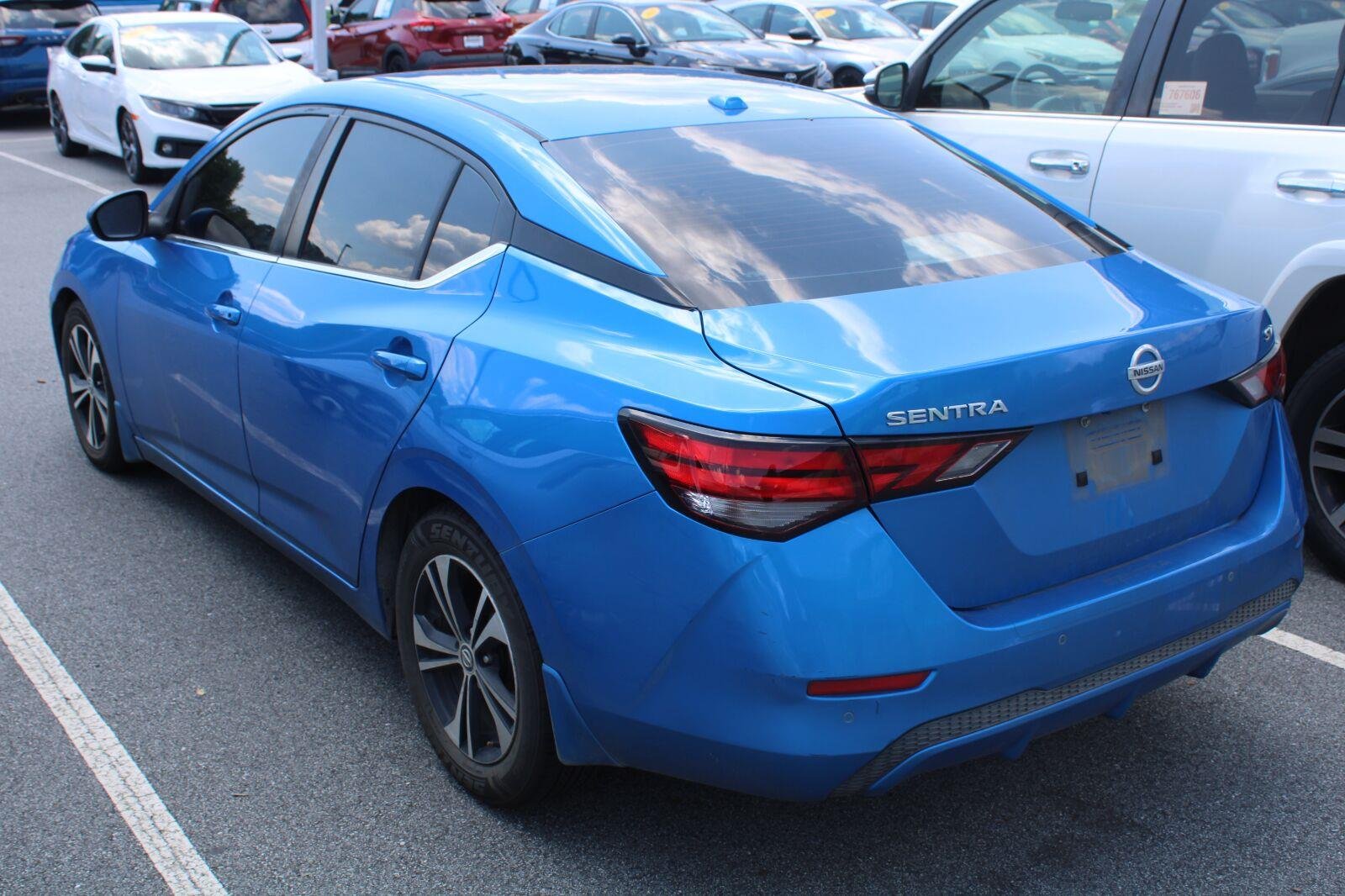 Used 2021 Electric Blue Metallic Nissan SV image 6