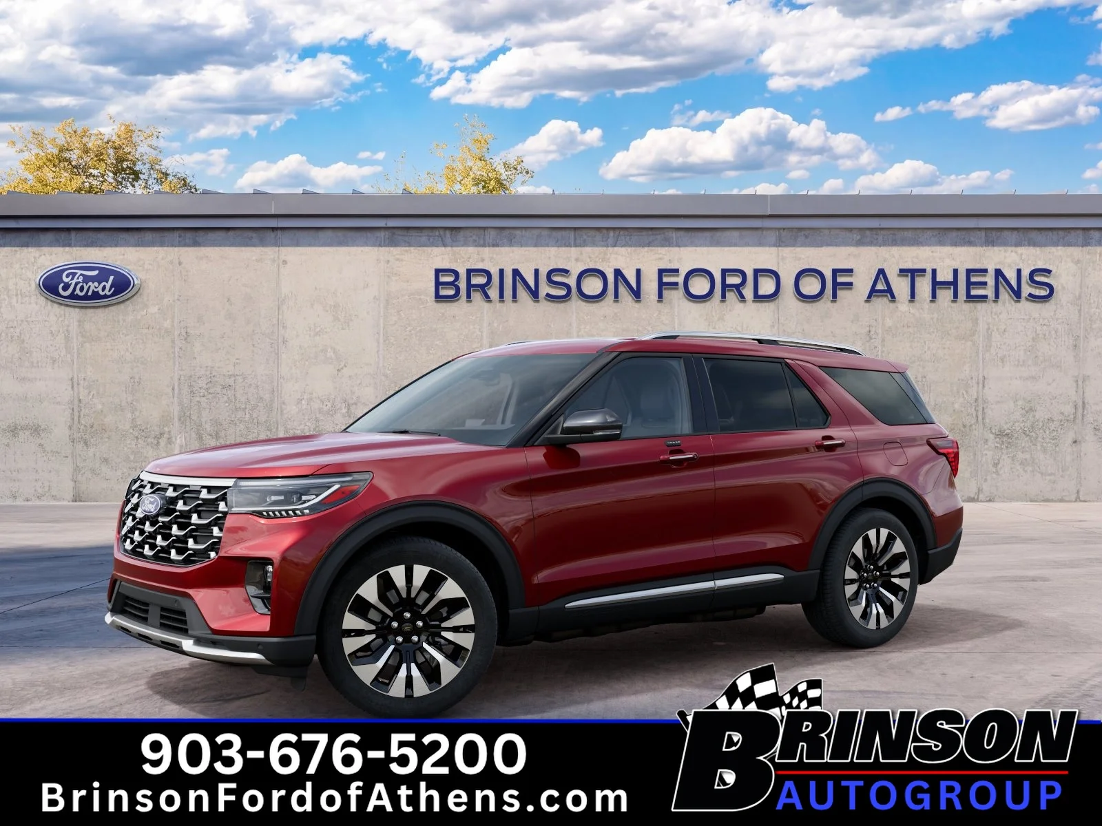 New 2027 Ruby Red Metallic Tinted Clearcoat Ford Platinum image 1