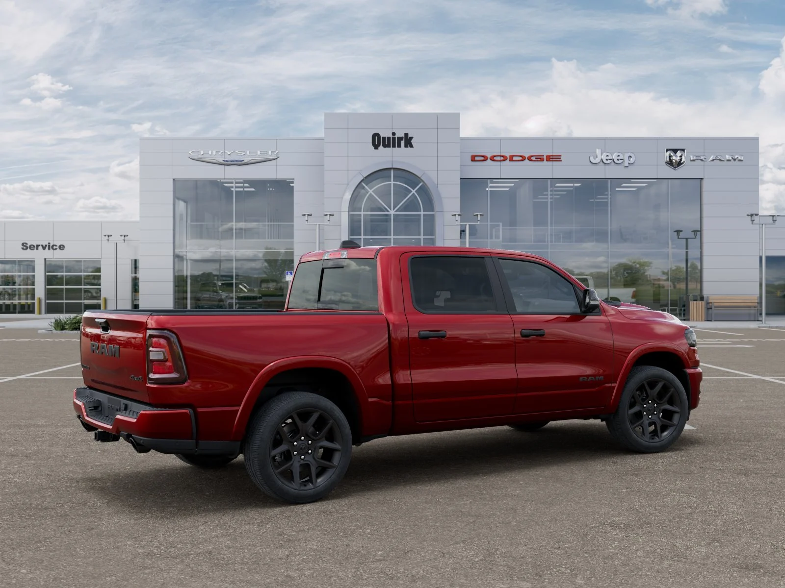 New 2026 Molten Red Pearl-Coat Exterior Paint RAM Laramie image 30