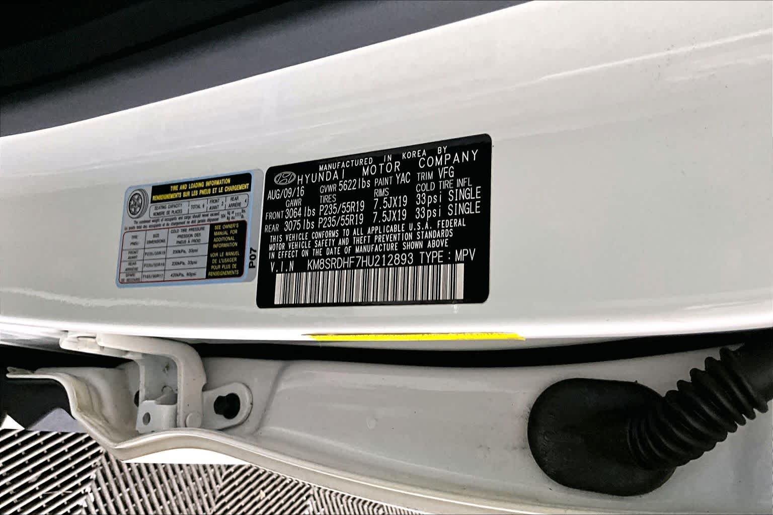 Used 2017 Monaco White Hyundai Limited Ultimate image 31