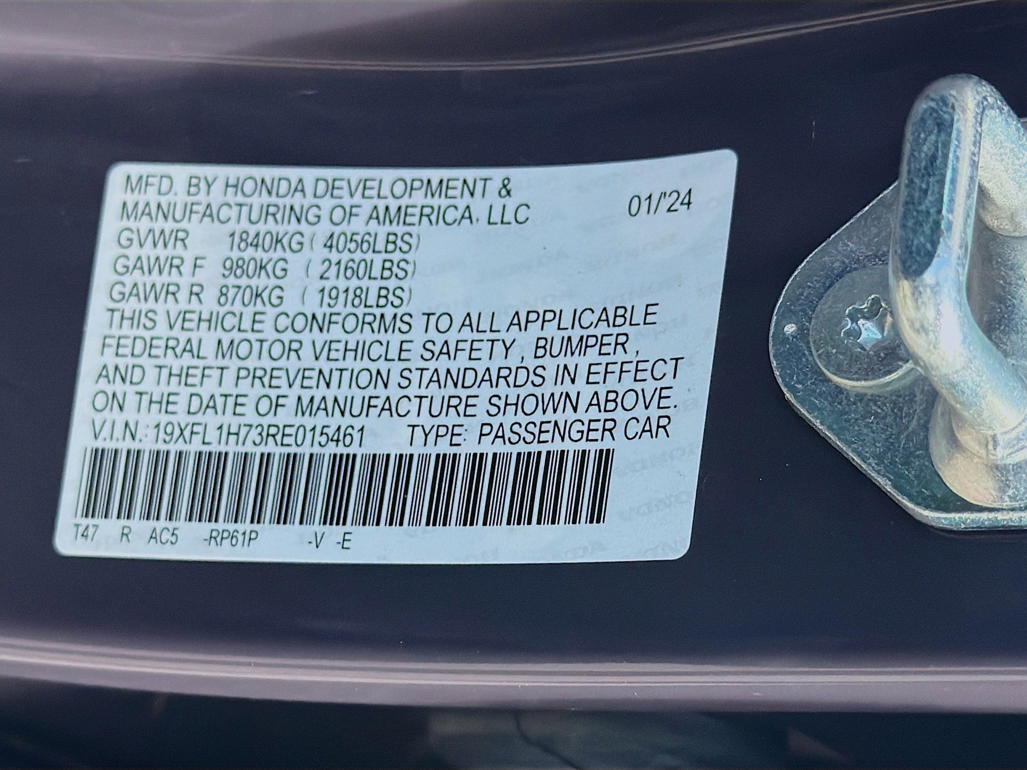 2024 Honda Civic Hatchback EX-L - Photo 37