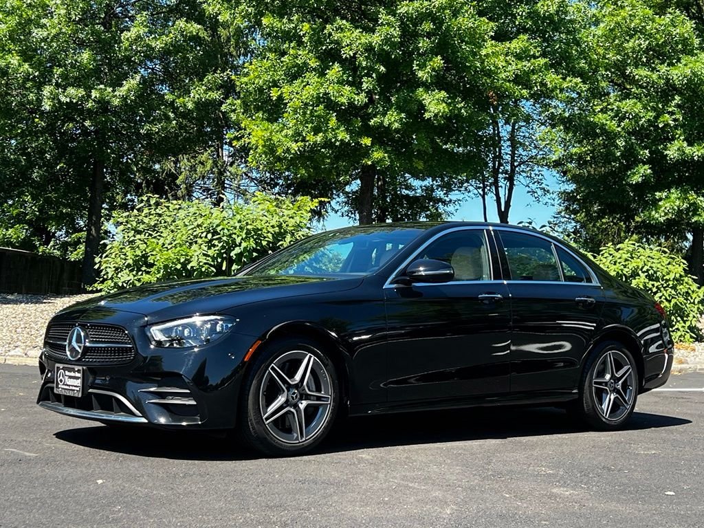 Certified Used 2023 Black Mercedes-Benz E 350 image 1