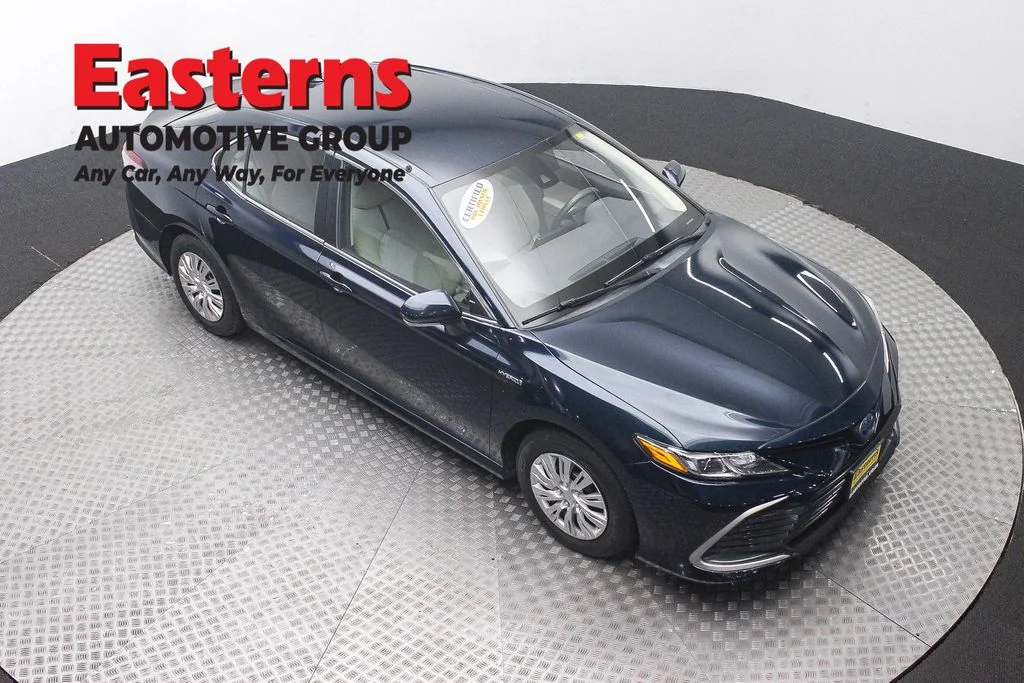 Used 2021 Blue Toyota LE image 3