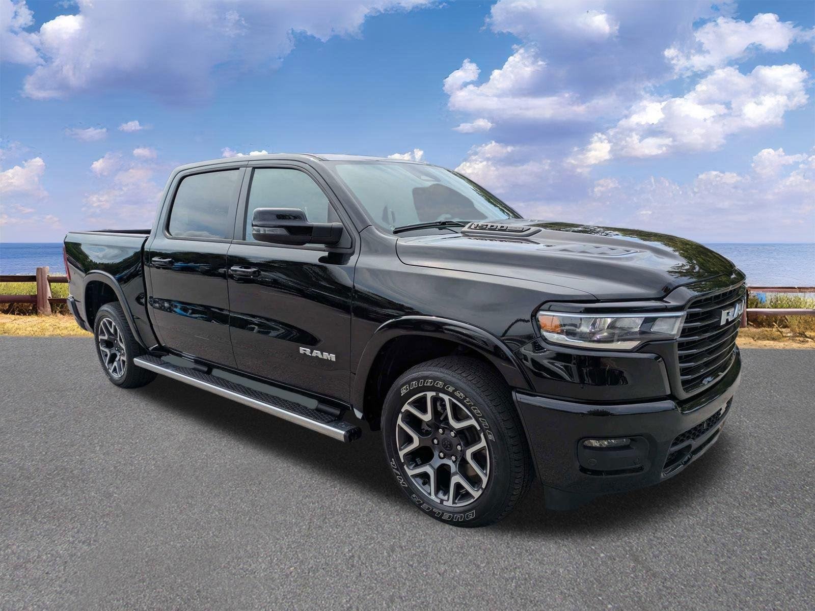 Used 2025 Diamond Black Crystal Pearlcoat Ram Laramie image 10
