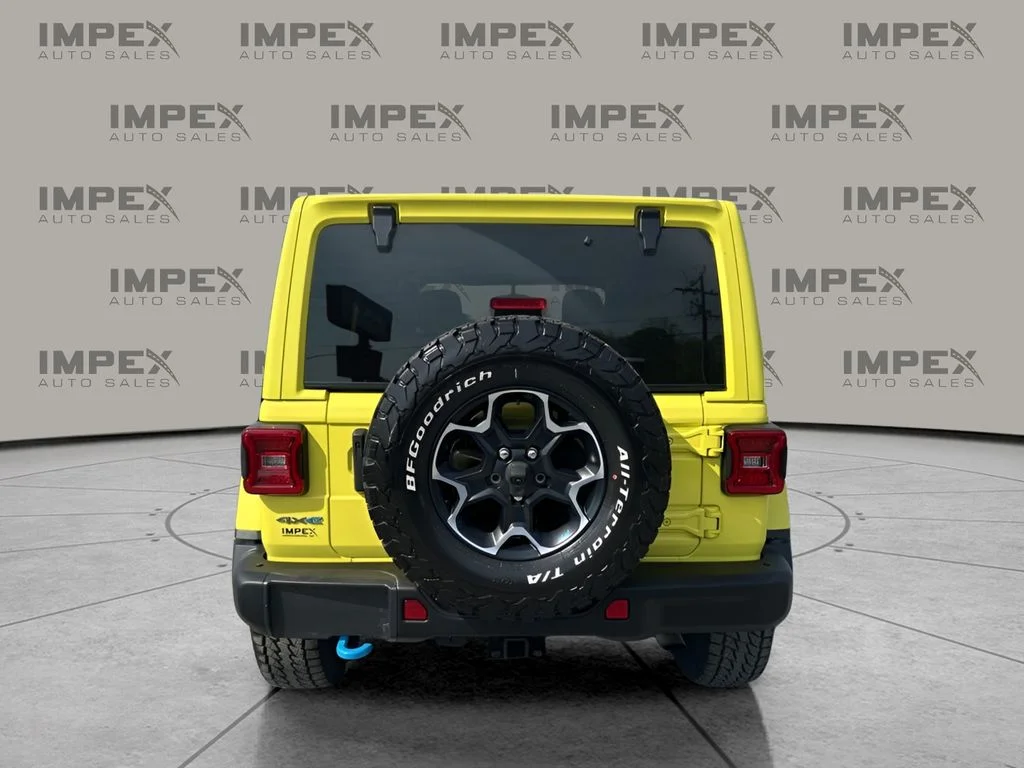 Used 2023 Yellow Jeep Rubicon 4xe image 4
