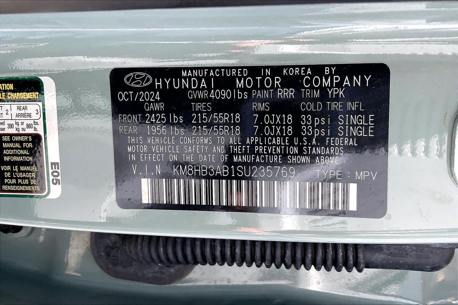 Used 2025 Mirage Green Hyundai SEL image 32