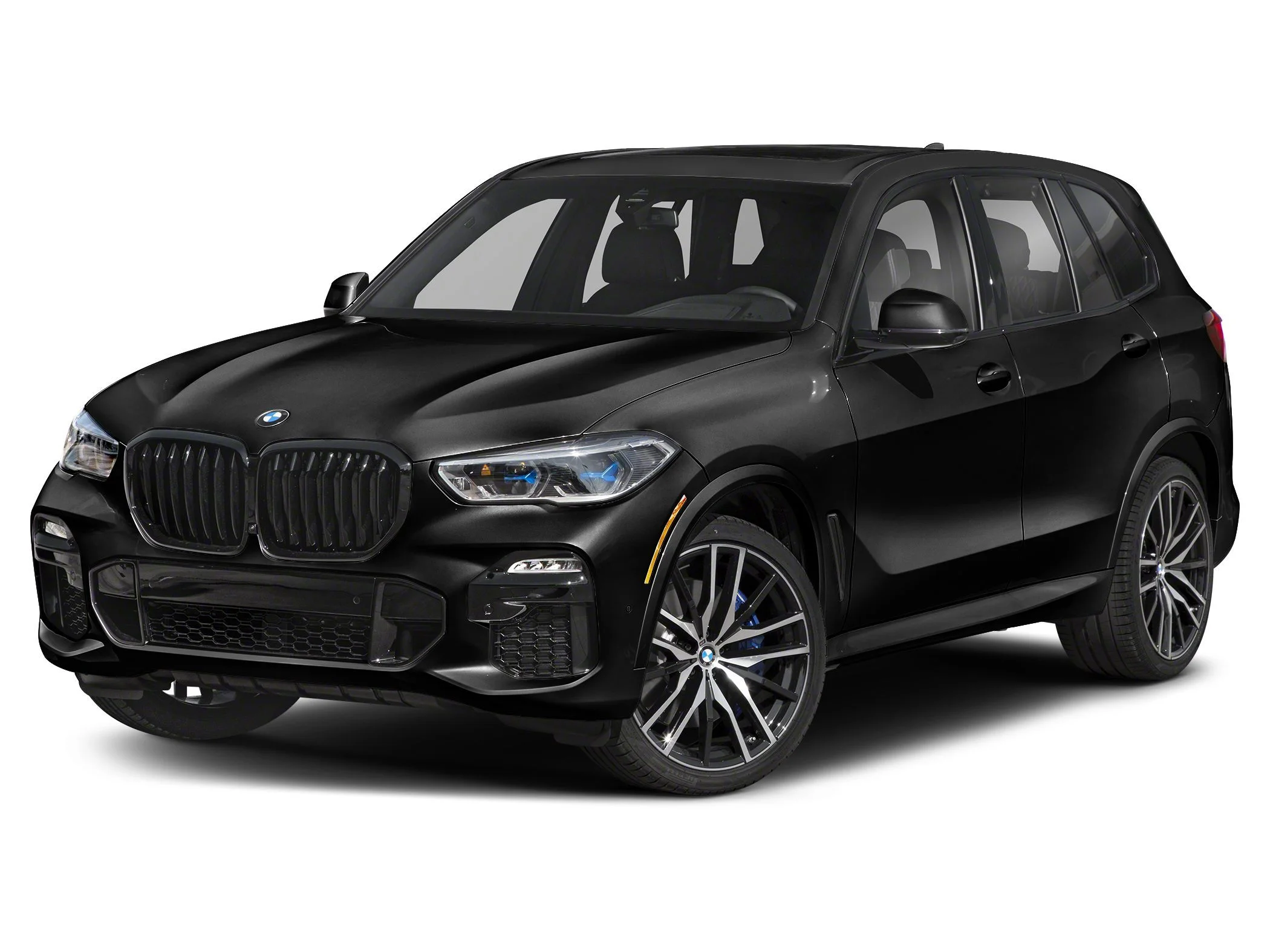 Used 2021 Black Sapphire BMW M50i All-wheel Drive Sports Activity Vehicle image 1