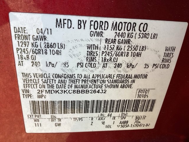 Used 2011 Red Ford Limited image 33
