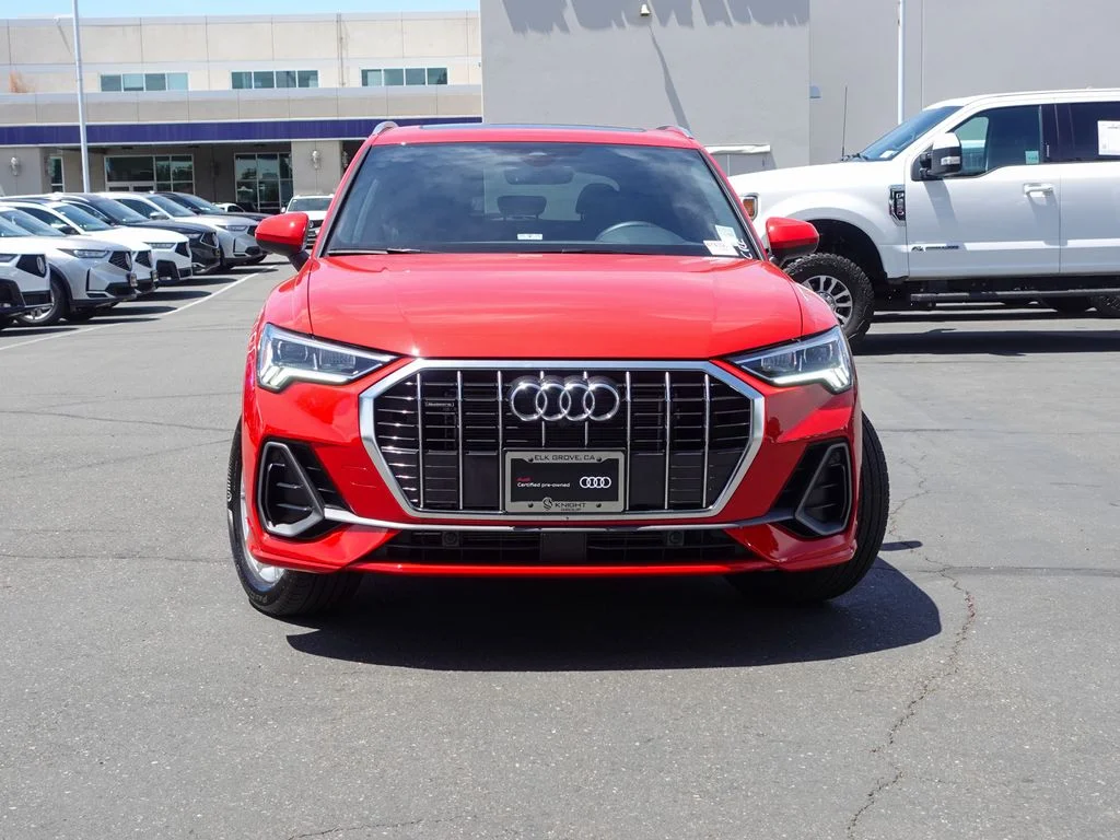 Certified Used 2025 Red Metallic Audi Premium Plus image 3