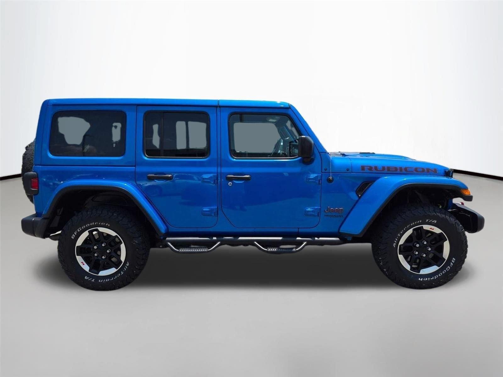 Used 2021 Hydro Blue Pearlcoat Jeep Unlimited Rubicon image 4