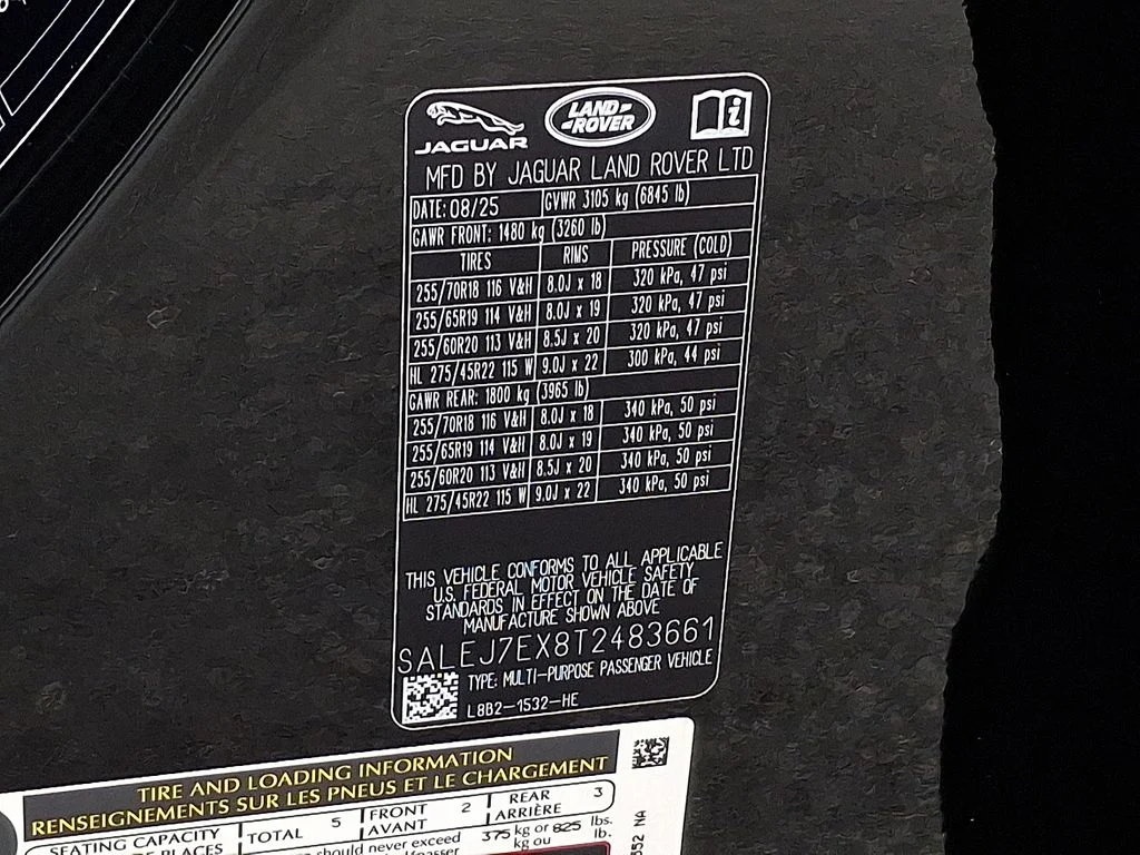 Certified Used 2026 Santorini Black Metallic Land Rover s image 25