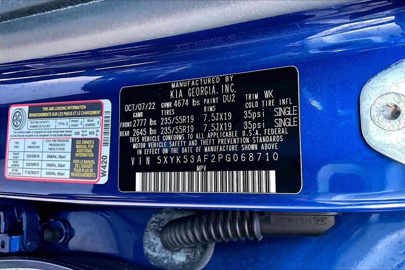 Used 2023 Sapphire Blue Kia SX-Prestige image 32