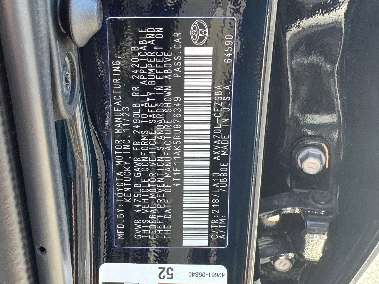 Used 2024 Midnight Black Metallic Toyota XLE image 27