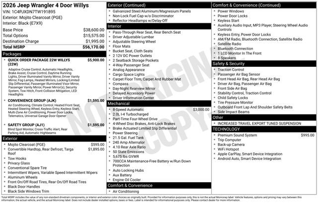 New 2026 Mojito Clear-Coat Exterior Paint Jeep Willys image 43