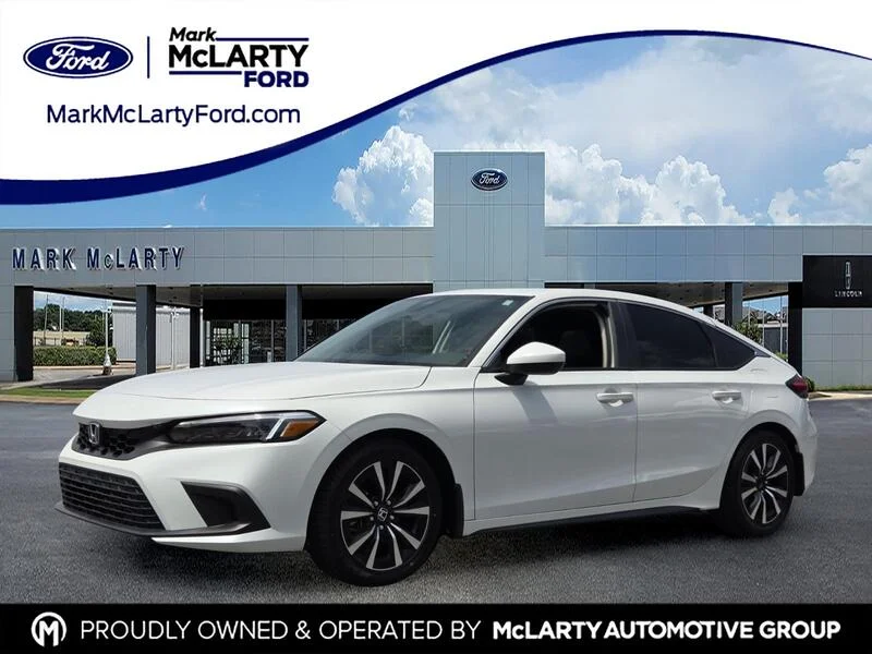 Used 2023 Platinum White Pearl Honda EX-L CVT image 1