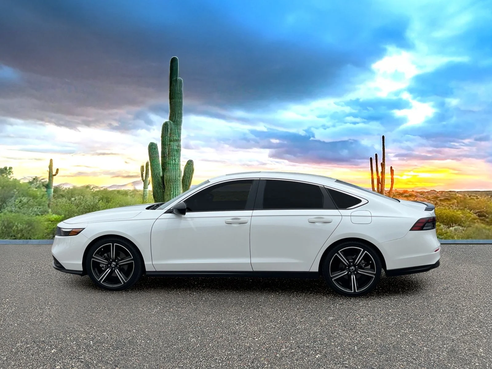 Used 2023 Platinum White Pearl Honda Sport image 2