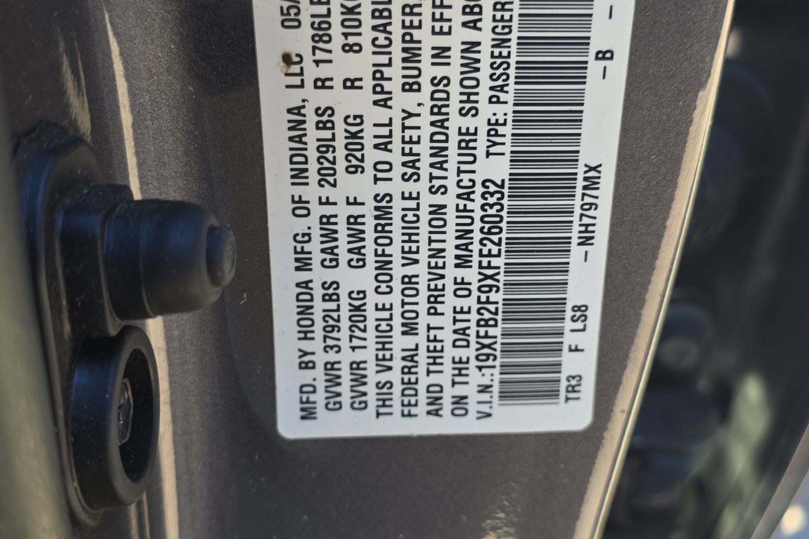 Used 2015 Gray Honda EX-L image 25
