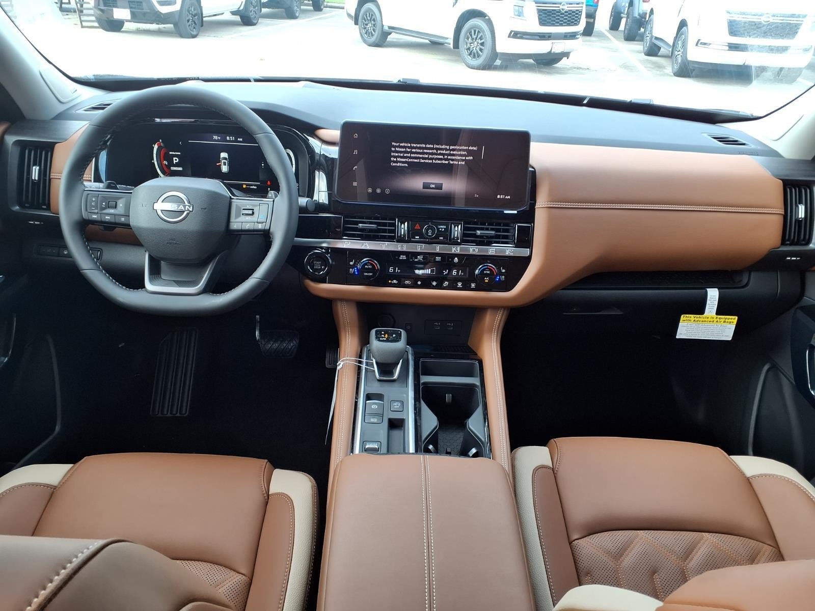 2026 Nissan Pathfinder Platinum White at Robbins Nissan