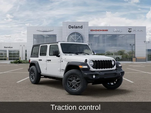 New 2026 Bright White Clear-Coat Exterior Paint Jeep Sport S image 5
