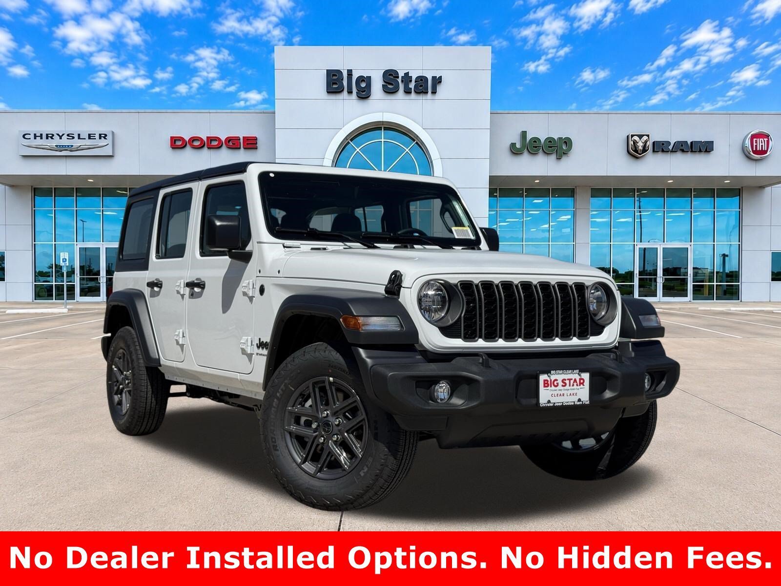 New 2026 Bright White Clear-Coat Exterior Paint Jeep Sport image 1