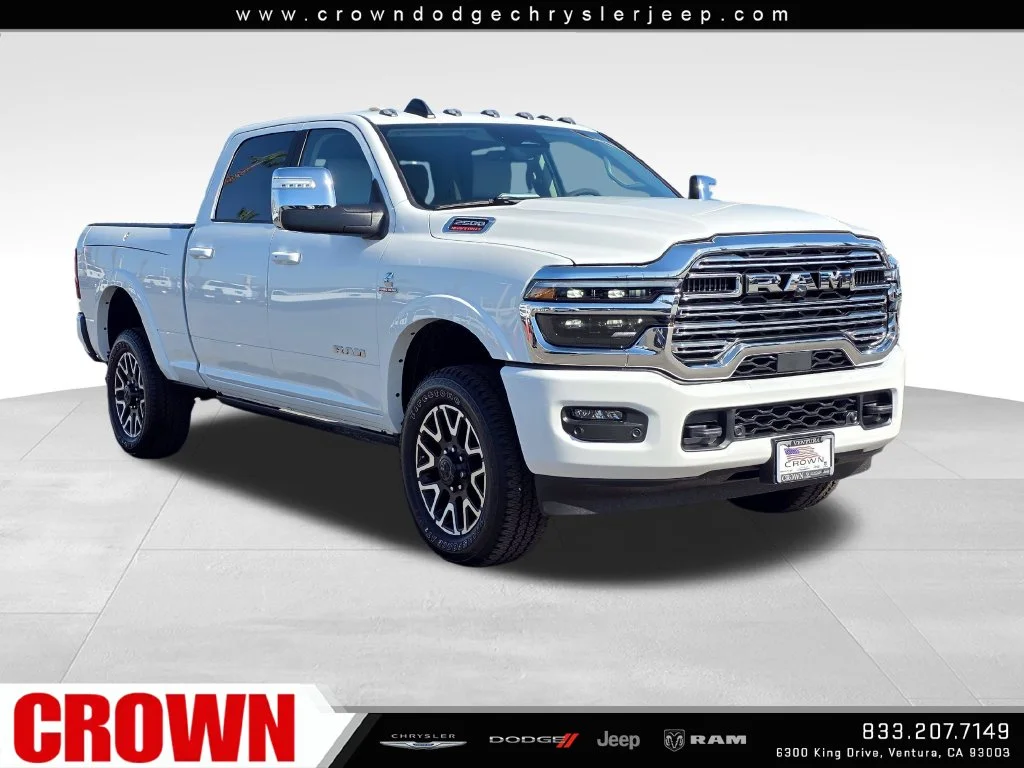 New 2027 Bright White Clear-Coat Exterior Paint RAM Laramie image 3