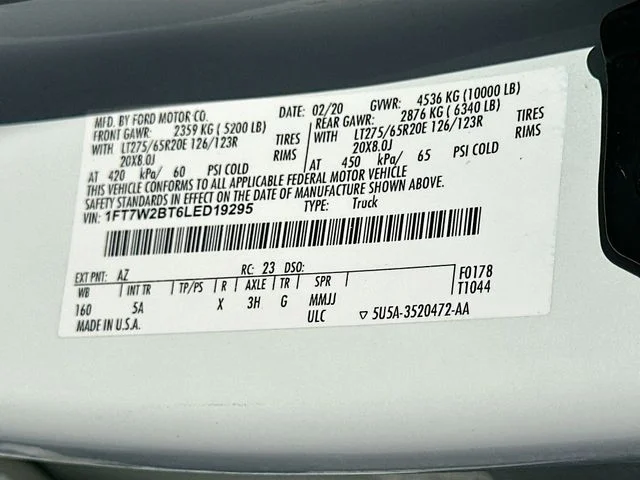 Used 2020 White Ford Lariat image 32