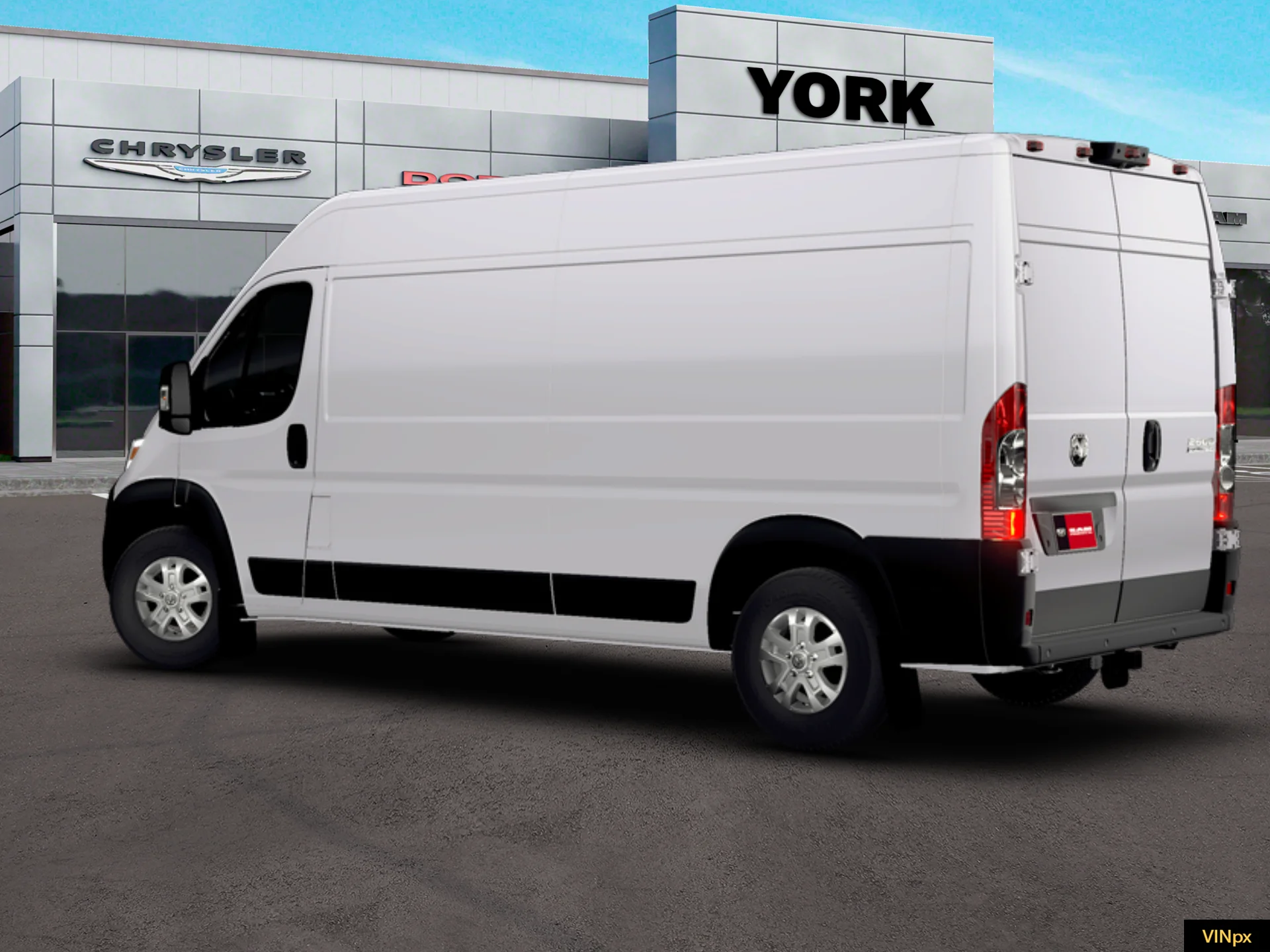 New 2026 Bright White Clear-Coat Exterior Paint RAM High Roof image 4