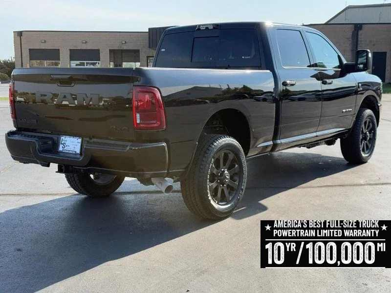 New 2026 Diamond Black Crystal Pearl-Coat Exterior Paint RAM Laramie image 3